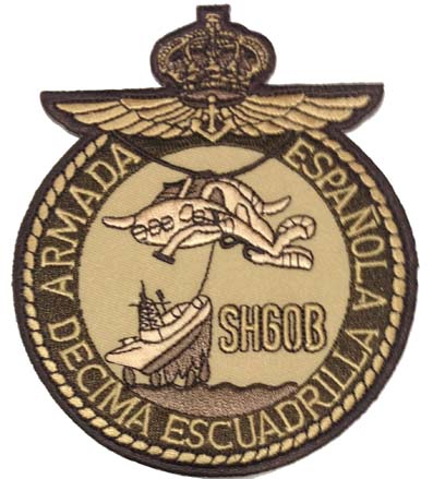 Escudo bordado 10ª escuadrilla árido Armada Española